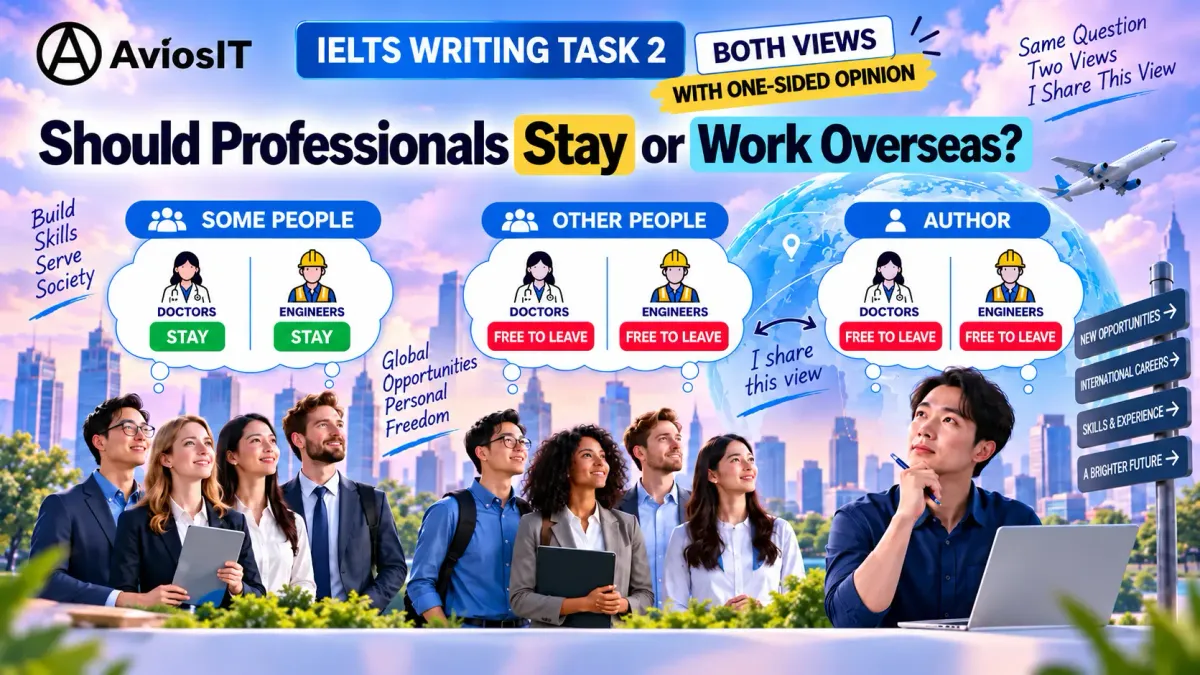 Both Views With One-Sided Opinion - An IELTS Writing Task 2 sample essay discussing both views and presenting a clear one-sided opinion